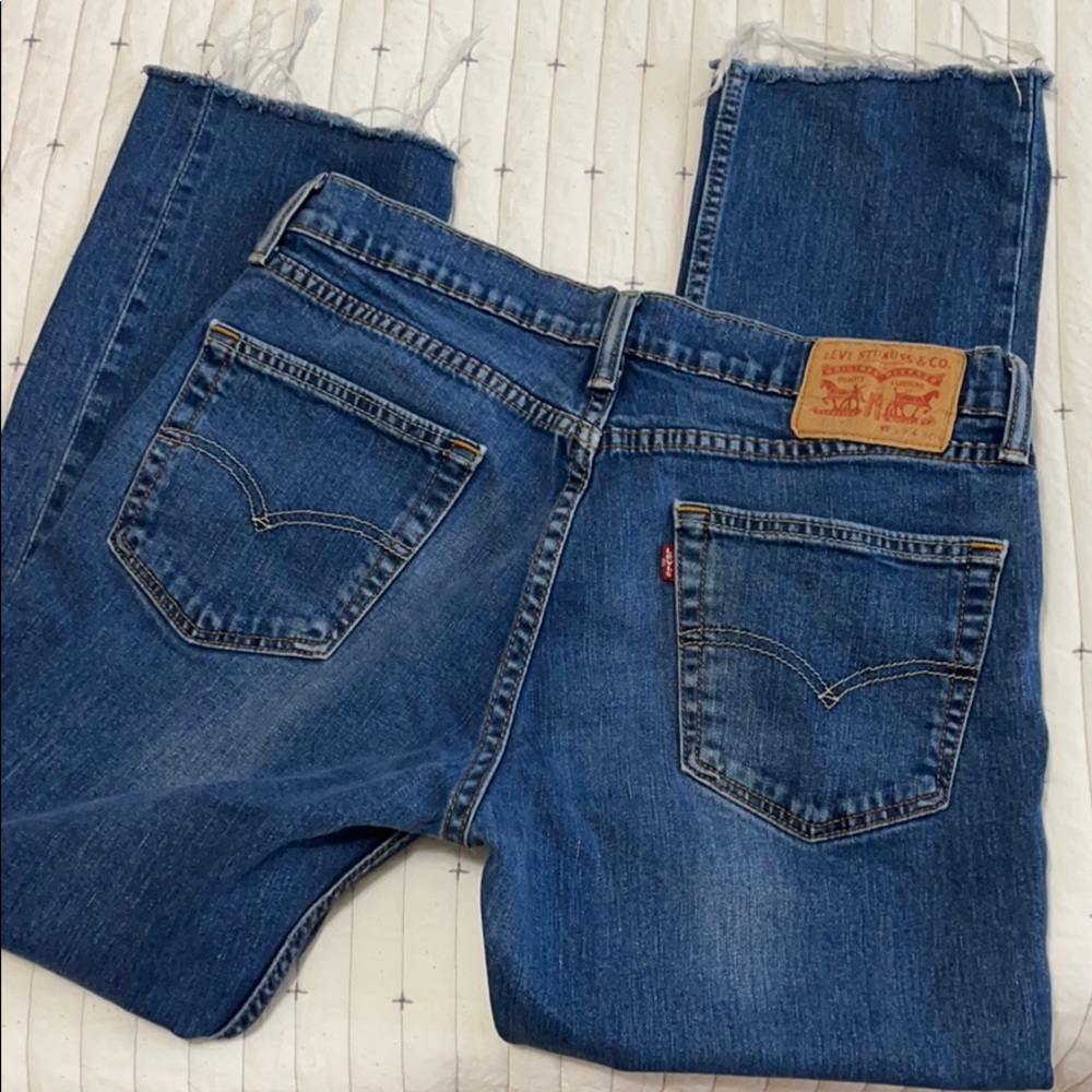 Levi’s 511 33x30 cut off raw hem